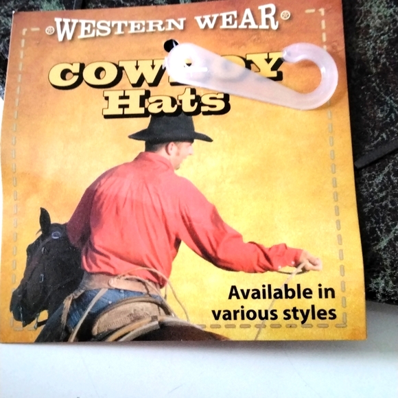 NWT Faux leather cowboy hat, dark brown - Picture 7 of 9